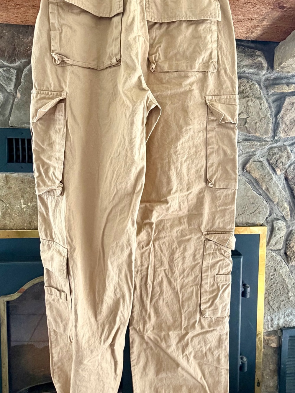 Women’s Tan Cargo Pants - Utility Pocket Design